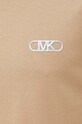 Βαμβακερό μπλουζάκι Michael Kors CH351RH1V2 μπεζ