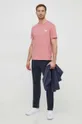 Хлопковая футболка Michael Kors розовый