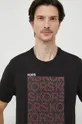 črna Bombažna kratka majica Michael Kors