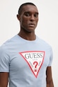 Бавовняна футболка Guess блакитний M2YI71.I3Z14