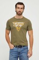 Guess t-shirt bawełniany M4RI06.I3Z14 zielony SS24