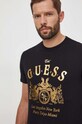 Guess t-shirt bawełniany czarny M4RI54.K9RM1