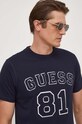 Βαμβακερό μπλουζάκι Guess σκούρο μπλε M4RI22.K8FQ4
