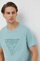 Хлопковая футболка Guess M4RI27.K8FQ4 бирюзовый SS24