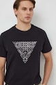 Хлопковая футболка Guess M4RI27.K8FQ4 чёрный SS24