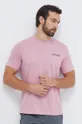 Guess t-shirt bawełniany MEDGAR różowy