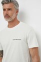 Bavlnené tričko Calvin Klein Jeans J30J324671 zelená SS24