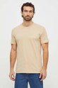 Bavlnené tričko Calvin Klein Jeans J30J324671 béžová SS24