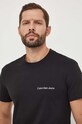 Bavlnené tričko Calvin Klein Jeans J30J324671 čierna SS24