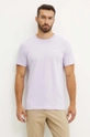 Calvin Klein Jeans tricou din bumbac uni violet J30J325268