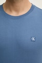 Памучна тениска Calvin Klein Jeans син J30J325268