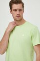 Βαμβακερό μπλουζάκι Calvin Klein Jeans πράσινο J30J325268