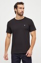 Bavlněné tričko Calvin Klein Jeans hladký černá J30J325268