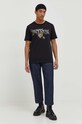 Iceberg tricou din bumbac F02G.6306 negru SS24