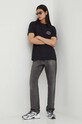 Iceberg t-shirt bawełniany F013.6325 czarny AW24