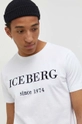 biały Iceberg t-shirt bawełniany