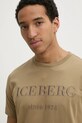 Iceberg tricou din bumbac verde F014.6327
