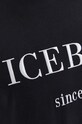 Βαμβακερό μπλουζάκι Iceberg F014.6327 μαύρο