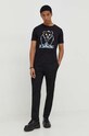 Iceberg tricou din bumbac F019.6306 negru SS24