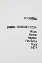 Хлопковая футболка Iceberg F021.6304 бежевый
