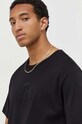 Iceberg tricou din bumbac negru F028.6307