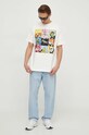 Iceberg tricou din bumbac x Looney Tunes F074.6304 bej SS24