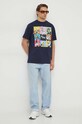 Iceberg t-shirt bawełniany x Looney Tunes F074.6304 granatowy SS24