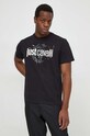 Just Cavalli t-shirt in cotone 76OAHG11.CJ318 nero SS24