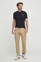 Just Cavalli t-shirt 76OAHE12.CJ112 czarny SS24