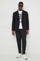 Just Cavalli tricou din bumbac 76OAHG02.CJ318 alb SS24