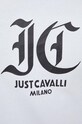 Just Cavalli tricou din bumbac 76OAHG00.CJ318 alb