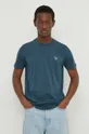 μπλε Βαμβακερό μπλουζάκι PS Paul Smith