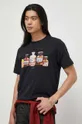 granatowy PS Paul Smith t-shirt bawełniany