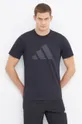 črna Kratka majica za vadbo adidas Performance TR-ES Moški