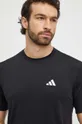 czarny adidas Performance t-shirt treningowy Training Essentials