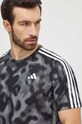 adidas Performance t-shirt do biegania Own the Run Own the Run szary IK4979