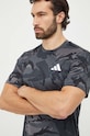 adidas Performance t-shirt treningowy Training Essentials IM7449 szary SS24