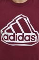 adidas tricou din bumbac IM8302 burgundia