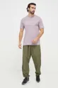adidas t-shirt in cotone violetto