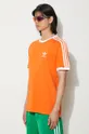 оранжевый Хлопковая футболка adidas Originals
