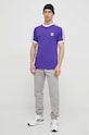 adidas Originals t-shirt bawełniany 3-Stripes Tee IM9394 fioletowy SS24