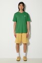Βαμβακερό μπλουζάκι adidas Originals IN0671 πράσινο SS24