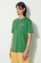 Βαμβακερό μπλουζάκι adidas Originals πράσινο IN0671