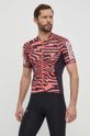 adidas Performance t-shirt rowerowy wzorzyste czerwony IN4591