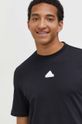 adidas t-shirt bawełniany czarny IN6229