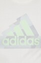 Памучна тениска adidas IN6234 бежов