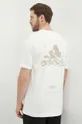 béžová Bavlnené tričko adidas Pánsky