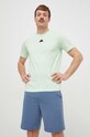 Дрехи Памучна тениска adidas IN6237 зелен