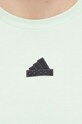 Памучна тениска adidas IN6237 зелен