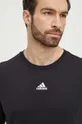 μαύρο Βαμβακερό μπλουζάκι adidas 0